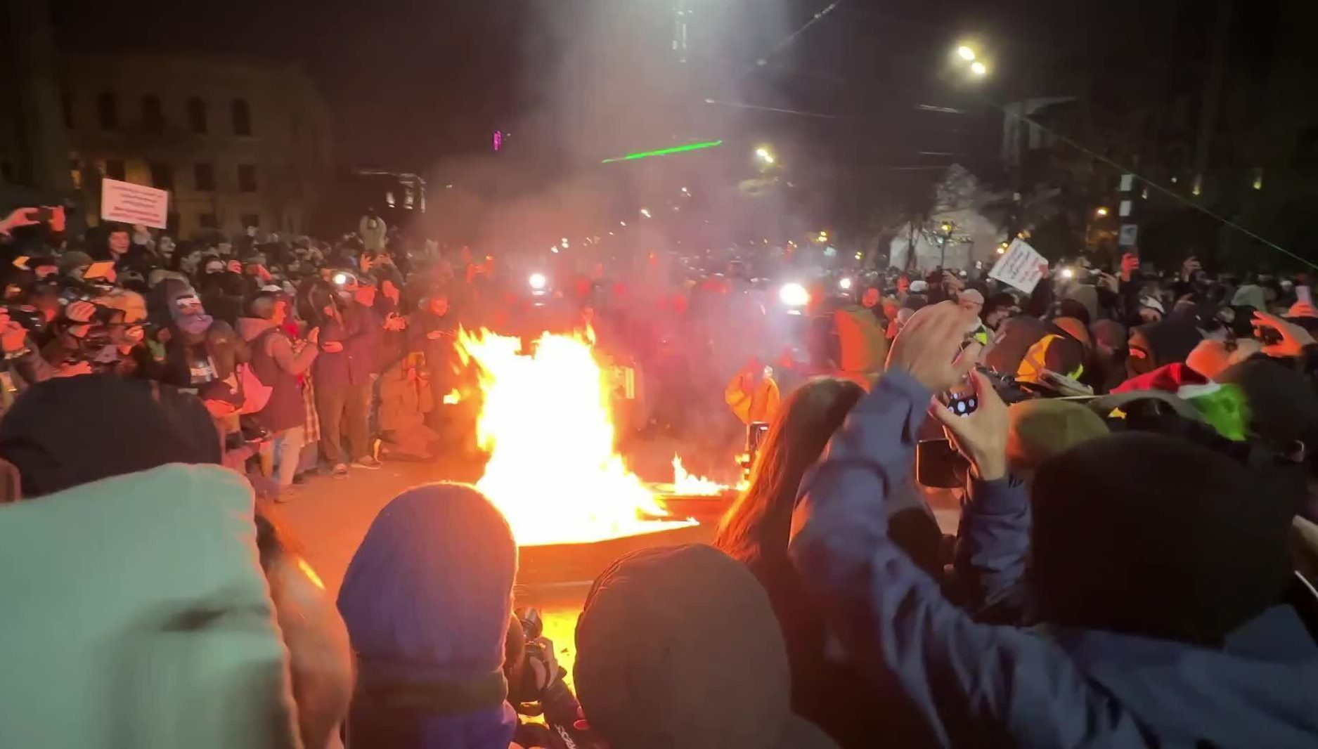 Crypto Burn Protest